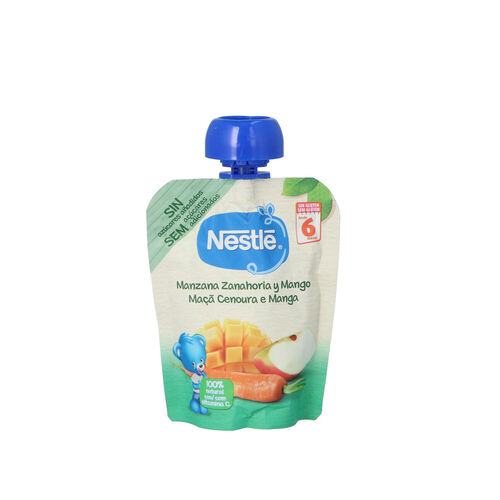 POUCH DE MANZANA ZANAHORIA Y MANGO NESTLE 90g image number