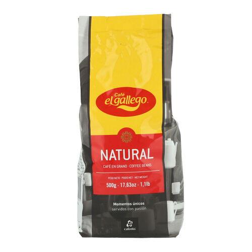 CAFE GALLEGO NATURAL GRANO 500g image number