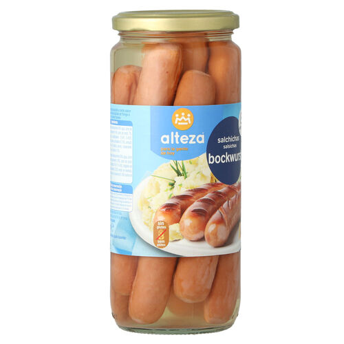 SALCHICHAS ALTEZA BOCKWURST TARRO 520g image number