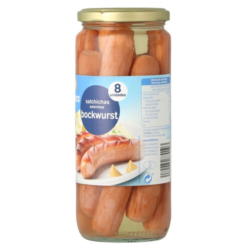 SALCHICHAS ALTEZA BOCKWURST TARRO 520g image number