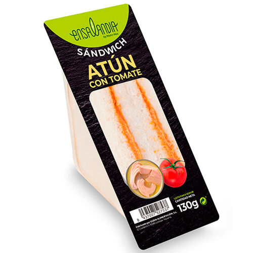 SANDWICH DE ATUN CON TOMATE ENSALANDIA 130g image number