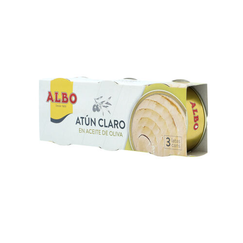 ATUN CLARO EN ACEITE DE OLIVA ALBO 3X92g image number