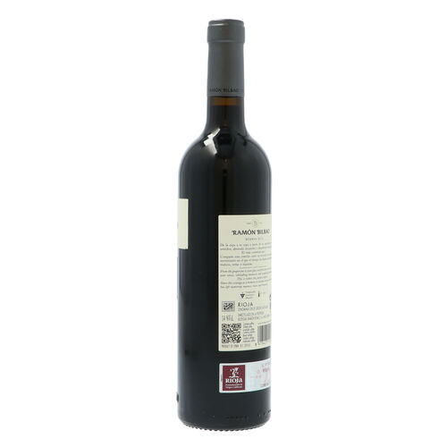 VINO TINTO RESERVA D.O RIOJA RAMON BILBAO 75cl image number