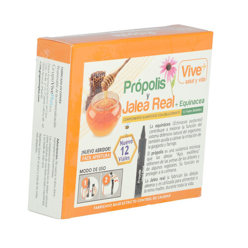 PROPOLIS Y JALEA REAL VIVE+ 12uds 10ml image number