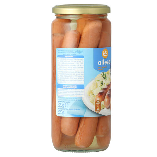 SALCHICHAS ALTEZA BOCKWURST TARRO 520g image number