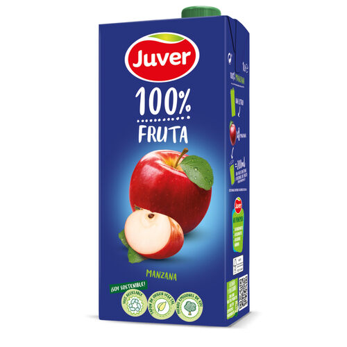 ZUMO DE MANZANA 100% FRUTA JUVER 1L image number