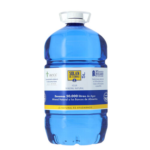 AGUA MINERAL SOLAN CABRAS 5L image number