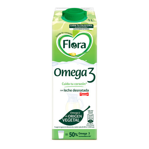 BEBIDA FLORA OMEGA-3 DESNATADA 1L image number