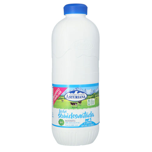 LECHE SEMIDESNATADA CENTRAL LECHERA ASTURIANA 2,2L image number