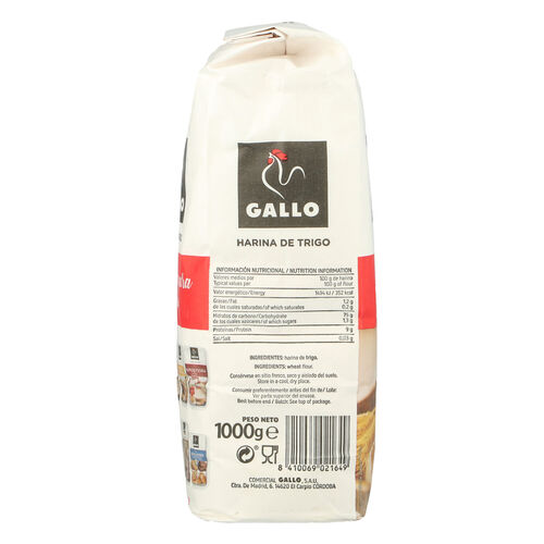 HARINA DE TRIGO GALLO 1kg image number